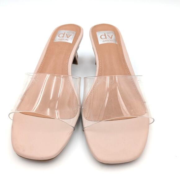 DV by Dolce Vita Brendah Slide Dress Sandal Women's Clear Size US6 EU37 - Picture 2 of 11